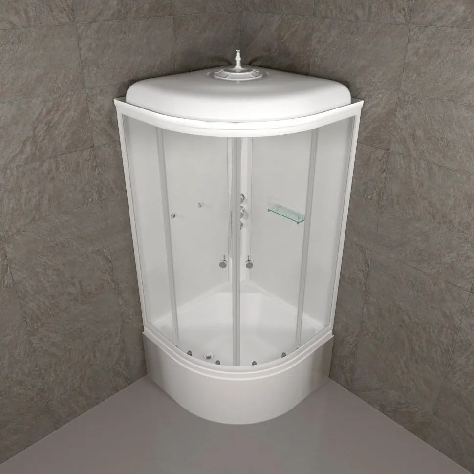 ДК Ультра 90*90 Б (9 мест+сифон D50)