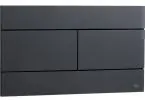 Кнопка смыва механическая OLI Slim черная soft-touch