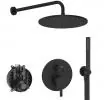 Система скрытого монтажа Ideal Standard Ceraline Black (6 in 1) , верхний душ 300мм
