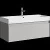 Подвесная тумба Aqwella Geometria 100x45x45 см (ШxВxГ) Светло-серый