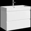 Подвесная тумба Aqwella Geometria 81x62.5x48 см (ШxВxГ) Белый
